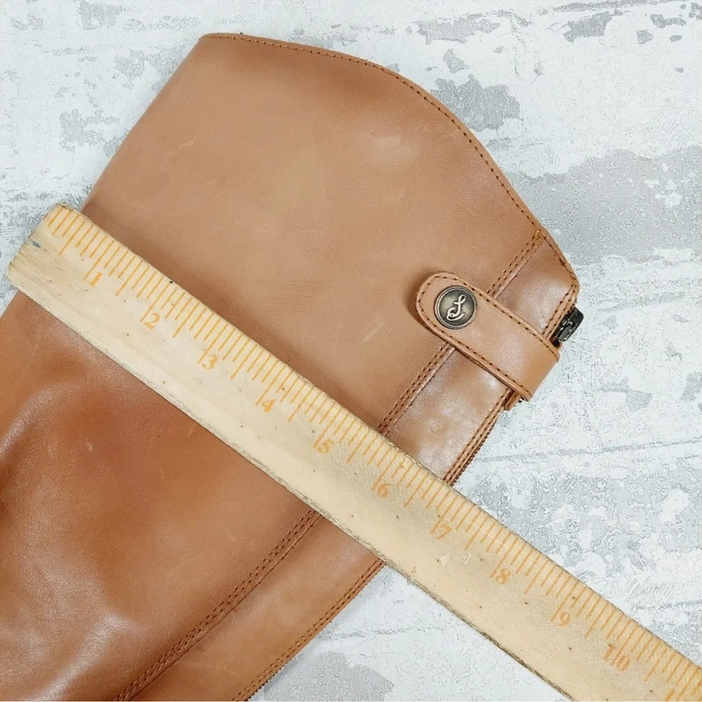 Sam Edelman Mikala Whiskey brown Leather tall Riding Boots - Picture 9 of 10
